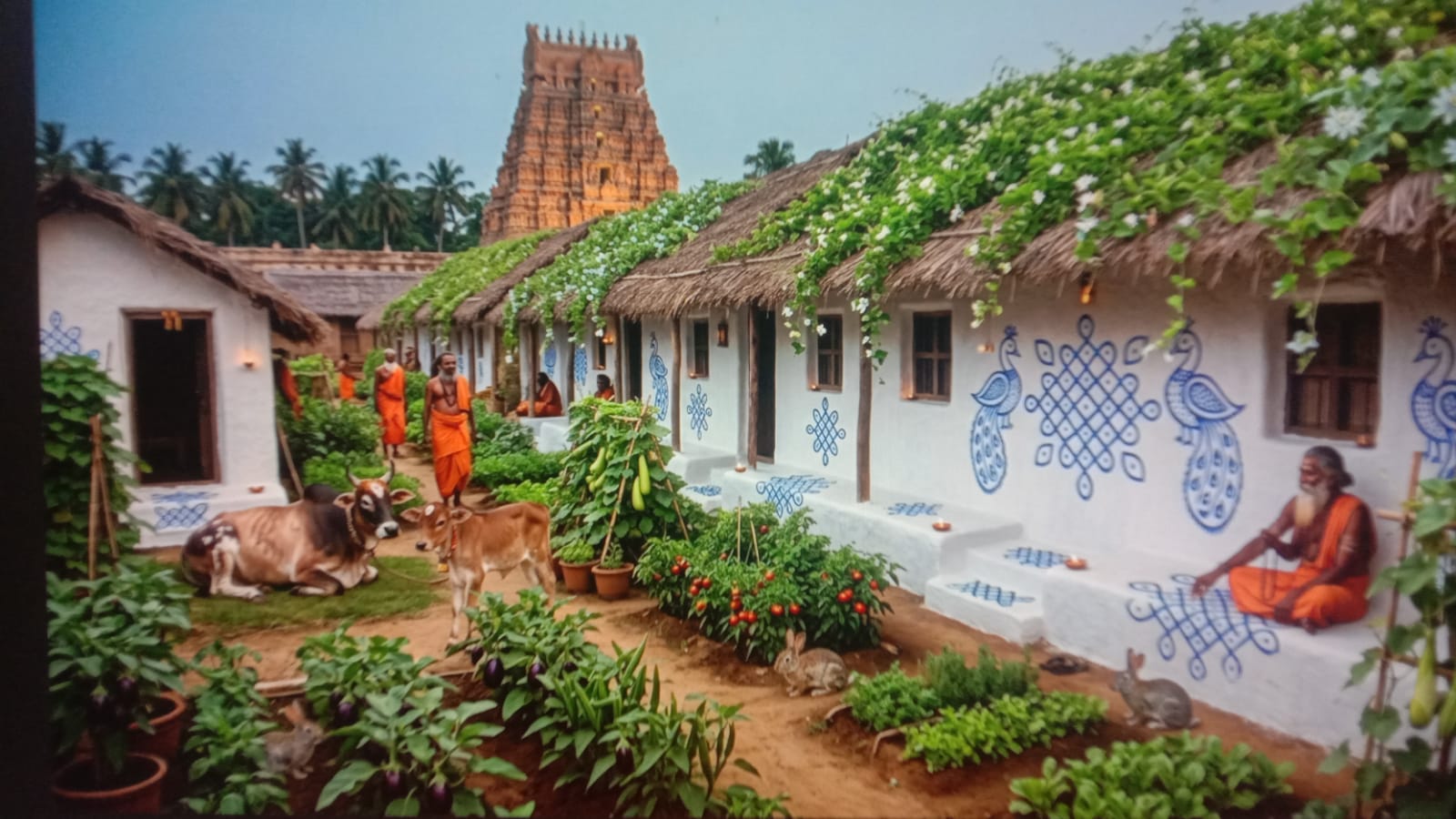 Mahamaham Tank and temple grounds